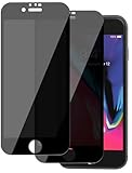 ICESPRING für Panzerglas für iPhone 6/6s/7/8/SE Blickschutz, 2 Stück Anti-Spy Panzerfolie für Apple iPhone SE Folie, 9H Härte Sichtschutzfolie für iPhone 8 Panzer Schutz Glas