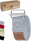 beneyu® Rutschfester Yoga Gurt - Der Yogagurt mit Einzigartiger Schnalle für Garantierten Halt - Perfekte Hilfe für Yoga und Pilates inkl. Übungen