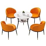 RUANLOV Esstisch, KüChentisch, Esszimmertisch für 4 Personen, Tisch Wohnzimmer, StabilitäT & Design, Rustikaler Platzsparend Sockeltisch, für KüChe Esszimmer und Wohnzimmer (A 70CM)