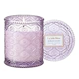 La Jolíe Muse Duftkerze im Glas Lavendel Flieder, 230g Kerzengeschenk für Frauen wohltuende Muttertagsgeschenk 55 Stunden Brenndauer