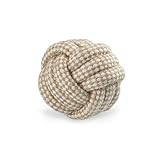 Romneys Tauball für Hunde - Spielspaß für Ihren Hund - Robuster Knotenball für Apportspiele - Fördert die Maulhygiene und Zahnpflege