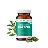 InnoNature Koffein Plus Kapseln | natürlich aus Grünem Kaffee + Guarana + Grüntee | 60 Kapseln, 150 mg Koffein, 50 µg Vitamin B12, vegan