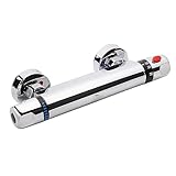 Duscharmatur, Uten Thermostatische Duscharmatur, Intelligenter Thermostat für Badewanne und Dusche, Duscharmatur aus Reinem Messing, Mit 38°C-Sicherheitstaste, Sicherer und Komfortabler Wasserfluss