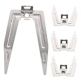 ANDRESLAD 4 Stück Teiliges Edelstahl Hähnchengrill gabelset Hitzebeständig Rotierender Brathähnchen spieß für Backofen und Heißluftfritteuse Vielseitig für Grill Bbq Küchengerät für