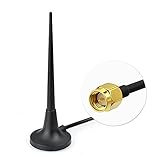 Eightwood Mobilfunkantenne Breites Band 3.5dbi Magnetische Montage Mit SMA Stecker 3m 9.8ft Verlängerung für GPRS GSM UMTS Huawei ZTE MF60 MF821D Router MEHRWEG