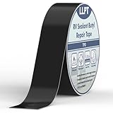 LLPT Butylband | Dach Reparaturband | Schwarz | UV-beständiges RV-Dichtungsreparaturband | Extrem Langlebiges Wasserdichtes Luftdichtes | Für Fenster Wohnmobil Boot (SV62110BK2) | 51 mm x 15 mm