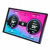 VSDISPLAY 8 Zoll 1280 x 800 Mini HDMI IPS LCD Monitor, Universal 120 mm Lüfterhalterung, PC Gehäuse Display, für AIDA64 DIY CPU GPU Temperatur Computerbildschirm