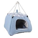 GALPADA Komfortables Hamsterhaus Hängematte aus Robustem Material Kleines Versteck und Schlafnest für Hamster Ratten Meerschweinchen und Kleine Haustiere für Winter und Käfigzubehör