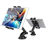 Linkstyle Tablet Halterung Auto, Universal 360° Drehung Armaturenbrett Ipad Halterung Auto, Starker Saugnapf Tablet Halter für 5,5-11 Zoll Smartphone