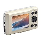 ZDETGU Videokamera, 5 MP 720P 16-facher Zoom HD-Digital-Camcorder, Leistungsstarker Sensor für Wertvolle Momente, Einfache Bedienung und Großer 2,4-Zoll-Bildschirm in Einem Tragbaren, (Gold)