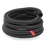 Vaskula Saugschlauch Flexibler Förderschlauch 4m Spiralschlauch 25mm Absaugschlauch Schlauch Universal Teichschlauch Poolschlauch für Gartenpumpen Sauganlagen Hauswasserwerke Pumpenschlauch