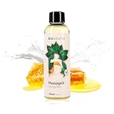 BIO BALANCE Honigmilch Massageöl 150ml - intim geeignetes, natürliches Körperöl für Entspannung & Massage für Körpermassagen & Hautpflege - für trockene & anspruchsvolle Haut - DERMATOLOGISCH GETESTET