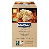 STARWAX - Feueranzünderrollen für Grill, Kamin und Ofen - natürliche Zusammensetzung - schnelles Anzünden - sauber und geruchlos - 500g, Wood