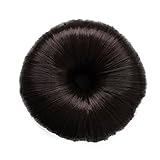 PRETTYSHOP Knotenringe Knotenrolle Haarknoten Dutt Donut Bun Maker Up Do Haarstyler Hair Styling Tool Braun DK2