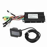 Dilwe Elektrofahrrad-Controller-Kit, 26 A 3-Modus-Motorcontroller aus Aluminiumlegierung mit EN06-LCD-Display, Messgerät-Konvertierungsteilen für Bürstenlosen 24-V-3