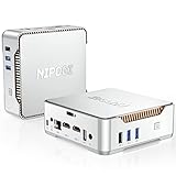NiPoGi Mini PC Windows 11 Pro, Intel Celeron N5105 (bis zu 2,9 GHz) Mini Computer, 16 GB RAM 512 GB M.2 SSD Business Mini PC, Unterstützt 4K UHD Triple Display, Dual WiFi, Gigablit Ethernet, BT 4.2