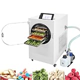 Bonxrdun -60 °C Dörrautomaten Gefriertrockner mit 4 Ablagen, 5 kg Kapazität: Dehydrator für Lebensmittel Für Handel & zuhause! Ideal zum Konservieren von Lebensmitteln