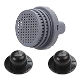 Yuanpgky Pool Filter Connector Kit mit Siebgitter und Lochstopfen für oberirdische Pools - 3-teiliges Kunststoff-Ersatzset kompatibel mit I