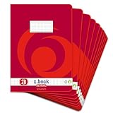 Herlitz 3322807 Schulheft (A4, kariert mit Rand, Lineatur 28) 16 Blatt, 10er Packung (A4. kariert mit Rand, Lineatur 28)