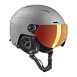 BLACK CREVICE Skihelm mit Visierr Kirchberg Gun Metal, M (54-57cm)…