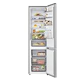 LG GBBS322CPY Fit&Max Kühl-/Gefrierkombination, vollintegrierbar, 375L, 2030mm H, LinearCooling+ & DoorCooling+, Total No Frost, FRESHConverter+, leise & effizient, Prime Silver, Energieklasse C.