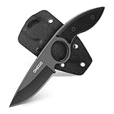 Omesio Knife Outdoor Premium-Qualität 420 Stahl Voll Tang Feststehende Klinge Gürtelmesser.