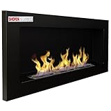 Ethanolkamin Gelkamin Bioethanol Kamin Biokamin (90 cm, Schwarz)