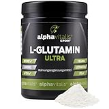 L-Glutamin Pulver 500g vegan - ideal dosiert und geschmacksneutral - 99,9% reine Aminosäure aus Fermenation - glutenfrei & laktosefrei - Premium-Qualität mit Vitamin B12