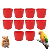 Hühnerbecher für Wasser | Hängender Futternapf für Vogel – 237 ml breite Öffnung, platzsparende Bewässerung, Futterbecher für Huhn, Vogel, Papageien, Ente