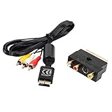 PS2 AV Kabel Und Scart Adapter IN/OUT Umschalter + S-VIDEO / S-VHS PSX , PSOne , PS1 , PS2 , PS Two, PS3 (alle Modelle) von Amathings