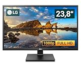 LG 24BK550AY-B 24 Zoll Business Computer Monitor, Desktop Gaming Monitor, Full HD (VGA - DisplayPort - DVI - HDMI - Lautsprecher - USB-HUB - VESA), PC Bildschirm, schwarz (Generalüberholt)