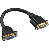 InLine 17302G VGA Adapterkabel, 15pol. VGA Buchse auf Buchse, zum Einbau, vergoldete Kontakte, 0,2m