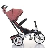 Gute Qualität Kinderwagen Buggys Baby Kinder Kinder Dreirad Aufsitz 3 Räder Sicher für Kinder mit Sonnenschutz, Rückenspeicher und rutschfestem Griff Baby Standardkinderwagen (Color : E)