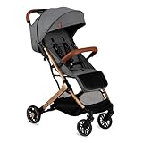 MOMI ESTELLE Kinderwagen für Kinder ab 6 Monat bis zu max. Körpergewicht von 15 kg, H105 x B51 x T75 cm, klappbar auf die Maße H65 x B51 x T21 cm, Gewicht 7,5 kg, 5-Punkt-Sicherheitsgurt
