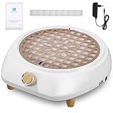 Yulado 100W Staubabsaugung Für Nägel, 5000rpm Nagelstaubsauger Weiß, Professionelle Haushalt und Staubabsaugung Nagelstudio Mit Filter, Werkzeuge und Zubehör