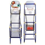 -Basketballspielset – -Basketballspiel, Basketballkorb mit Pumpe | Tragbares Basketball-Sportspielset für Kinder, verbessert die Basketballfähigkeiten, einfach zusammenzubauendes Basketballs