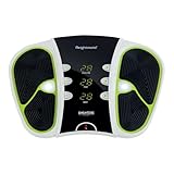Durchblutungs-Stimulator mit EMS & TENS - elektrische Muskelstimulation bei schweren Beinen, Waden & Füßen - Fußmassagegerät mit 4 Elektrodenpads und Fernbedienung - 99 Intensitätsstufen WeightWorld