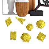 Spielwürfel | 7-teiliges Käsewürfel, interaktives Spielzeug, 3D-Druck für Mathematik-Lernen, Rollenspiel, Entscheidungsfindung, Party, Reisen, Klassenzimmer