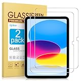 apiker für iPad 10. Generation Panzer Schutz Glas, 9H Härte Folie kompatibel mit iPad 10. Generation 2022, Anti- Kratzer, Bläschenfrei, 2 Stück