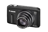 Canon PowerShot SX 260 HS Digitalkamera (GPS, 12,1 MP, 20-fach opt. Zoom, 7,6cm (3 Zoll) Display, bildstabilisiert) schwarz