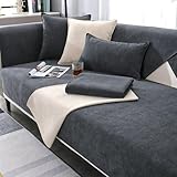 VFDC Sofa Überzug L Form, Sofabezug 1 2 3 4 Sitzer, Couch Überzug Katze Hundeschutz, Sofa Cover rutschfest Universal, Sofaüberwurf Baumwolle, 70 * 70cm
