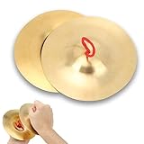 Crash Becken, 2 Stück 14.7cm / 5.79in Messing Handbecken Percussion Instrument Musikinstrument Cymbals für Tänzer Ball Party, Erwachsene Kinder Messing Trommeln und Schlaginstrumente Ausrüstung