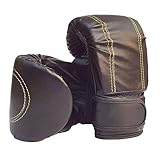 NeoMcc Box-Trainingshandschuhe Einfache Art Boxhandschuhe Boxen Kickboxing Sparring Training für Kinder (Schwarz & Rot, 6 Unzen) Coachinghandschuhe (Color : Black, Size : 6 OZ)