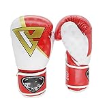 NeoMcc Box-Handschuhe Boxhandschuhe zum Kampf gegen Kickboxen Sparring |8OZ 10OZ 12OZ |PU-Leder Erwachsene & Kinder Coachinghandschuhe (Color : Red, Size : 12oz)