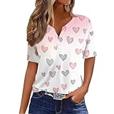 liebesgeschenke für Frauen Sportshirt Damen Geschenke für Damen liebesgeschenke Longshirt Damen Kurzarm lässige Oversize Shirt Jeansbluse Damen Partner Geschenke für ihn Damen Geburtstag Geschenke
