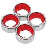 Kichvoe 4 Stück Edelstahl Weintropfkragen Tropfverschluss für Weinflaschen Waschbar und Wiederverwendbar Weinzubehör für Weinliebhaber