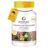 Carotinoid Komplex - 250 Kapseln - mit Lutein, Heidelbeerpulver, Beta-Carotin, Lycopin und Zeaxanthin uvm. | Warnke Vitalstoffe - Deutsche Apothekenqualität