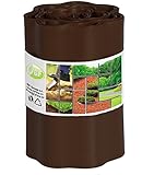 G.F. Rasenkante 9m x 25 cm braun Beeteinfassung Beetumrandung Rasenbegrenzung Raseneinfassung Mähkante
