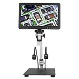Gedourain Digitales Münzmikroskop, HD-Multimedia-Schnittstelle, 1500 X 10,1 Zoll Bildschirm für Win7, 8, Win10, Erkundungstool für Biologie-Enthusiasten