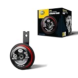 HELLA Horn - HELLA STYLE HORN S90 - 12V - 111dB(A) - Frequenzbereich: 415Hz - Hochton - elektrisch - ECE - Gehäusefarbe: rot/schwarz - Flachsteckanschluss - Menge: 1 - 3AL 922 000-951